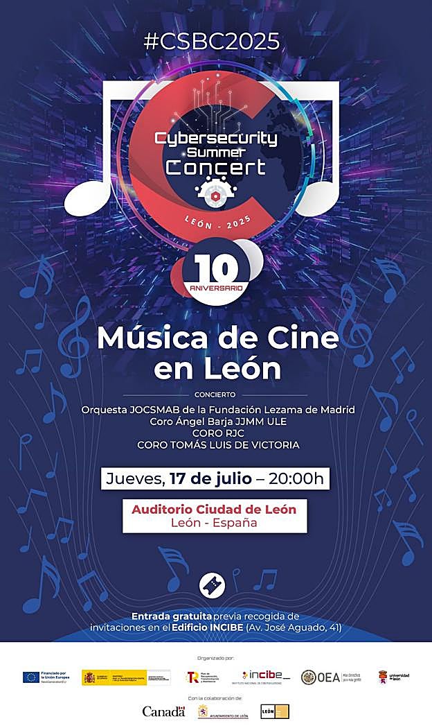 Cartel del concierto del INCIBE