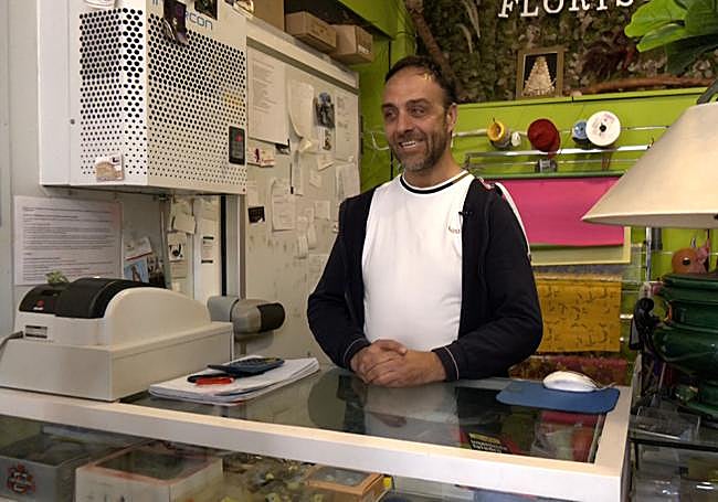 José Luis, florista del barrio.