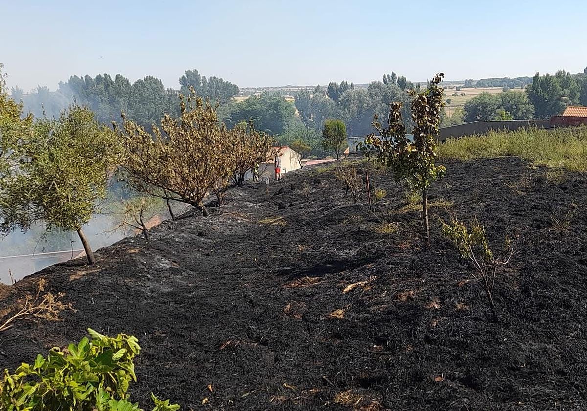 Imagen principal - Imágenes del incendio.