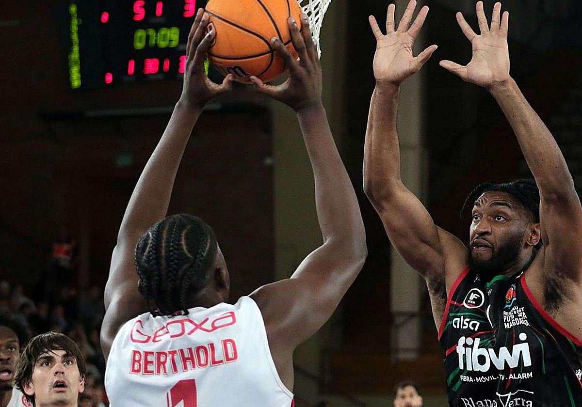 Berthold en un partido de temporada.