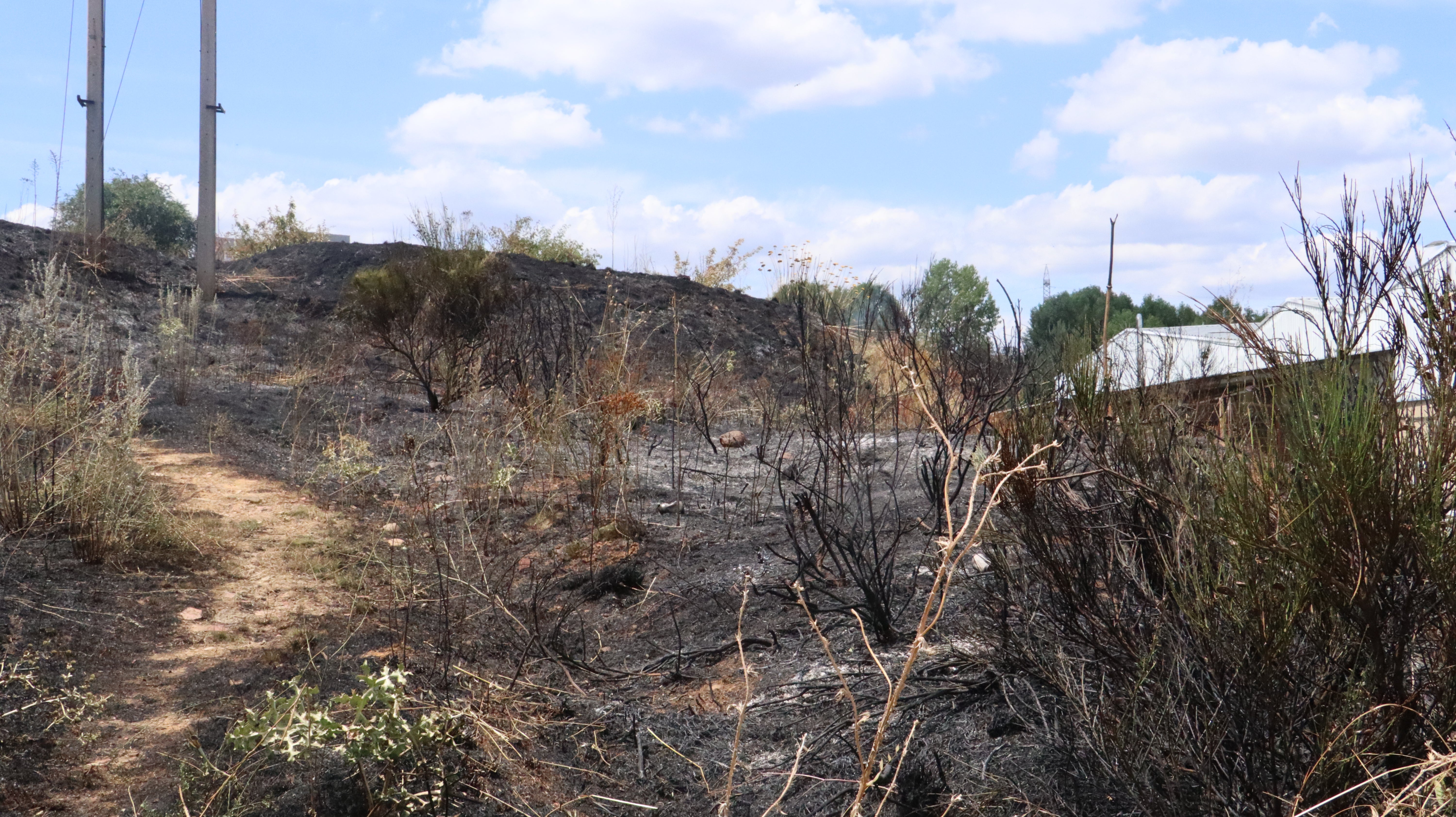 Así ha sido el incendio cercano al Hospital de León