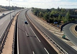Carretera entre León y Benavente.