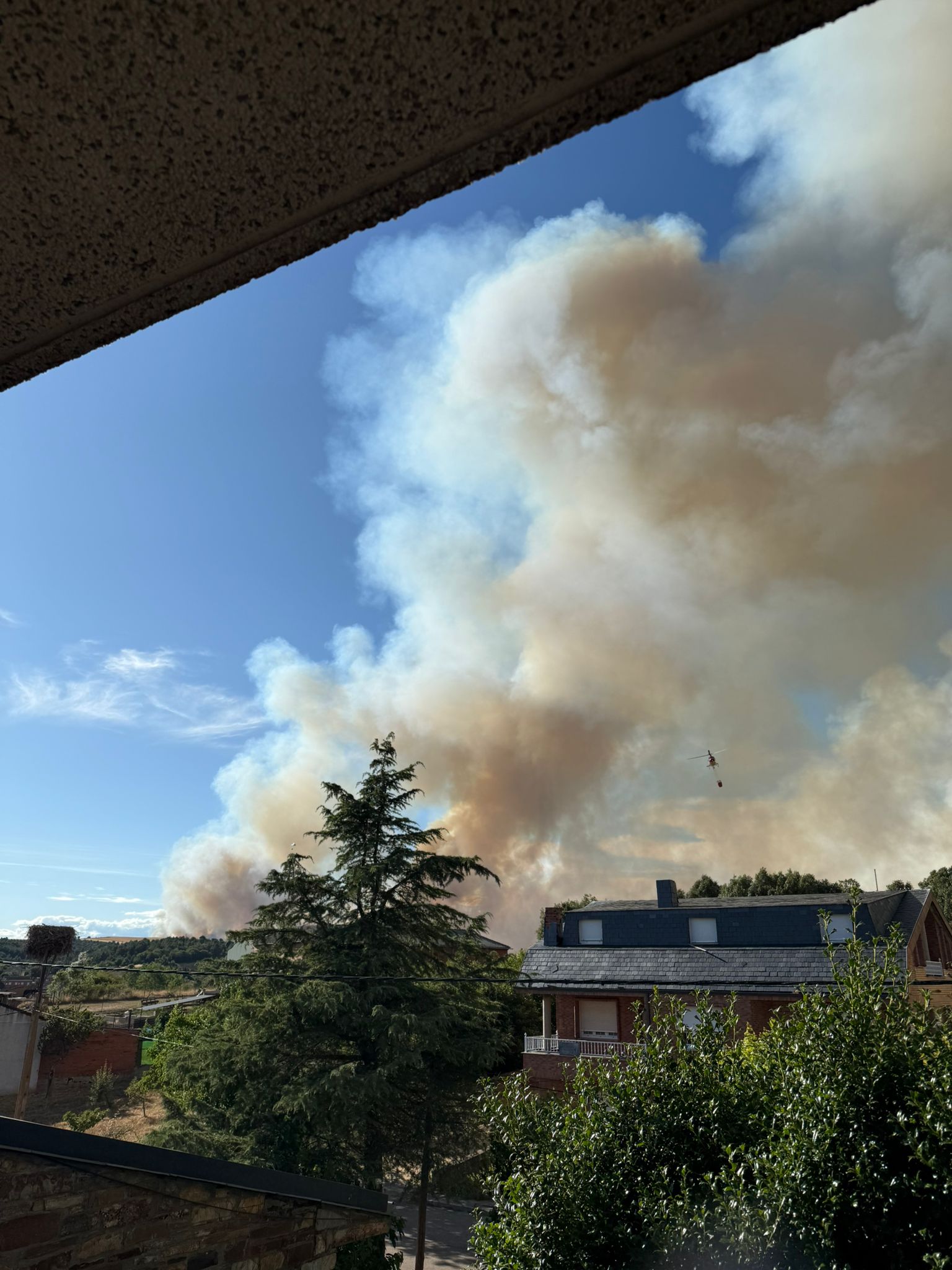 Incendio forestal en Ferreras de Cepeda