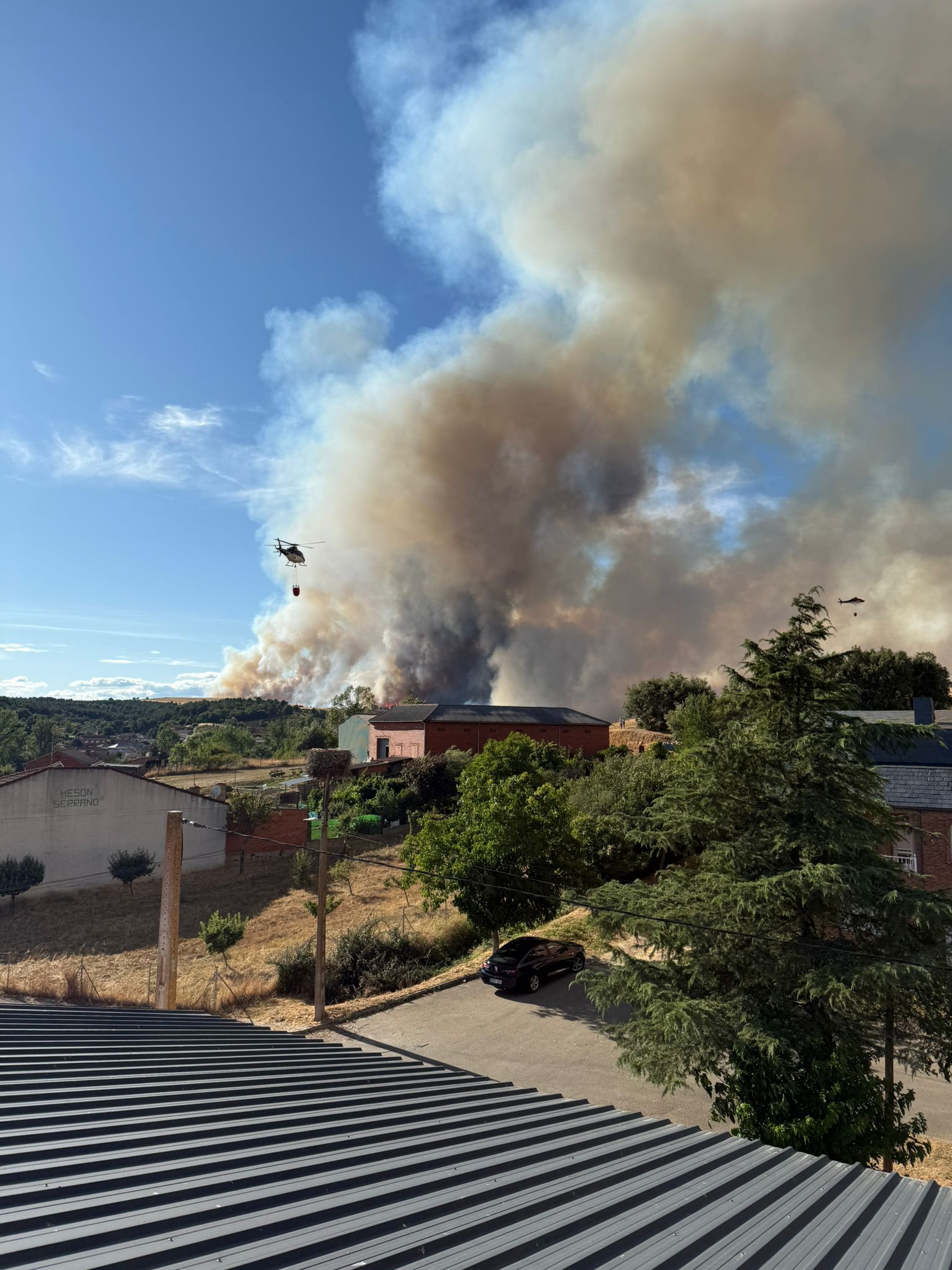 Incendio forestal en Ferreras de Cepeda