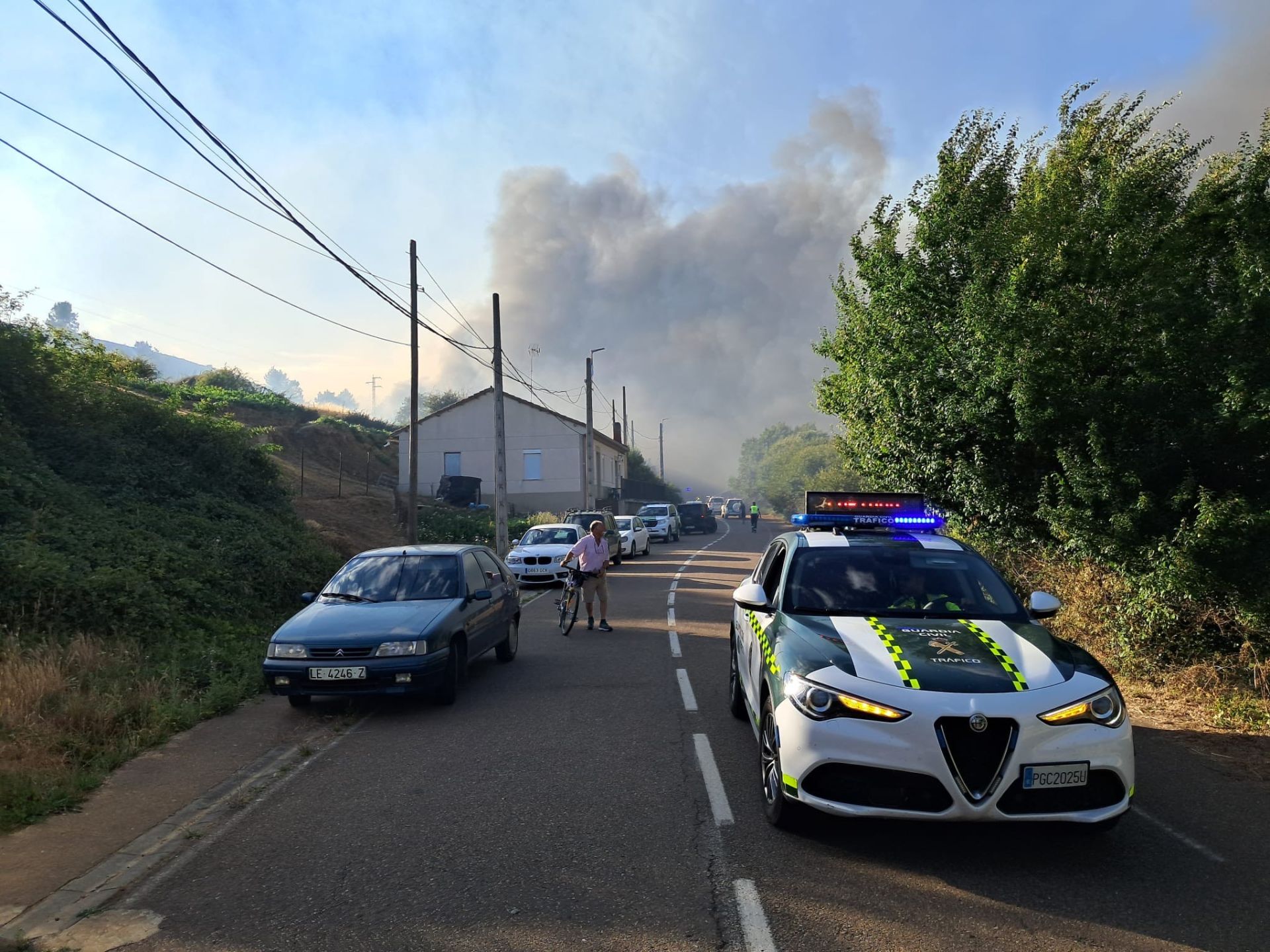 Incendio forestal en Ferreras de Cepeda