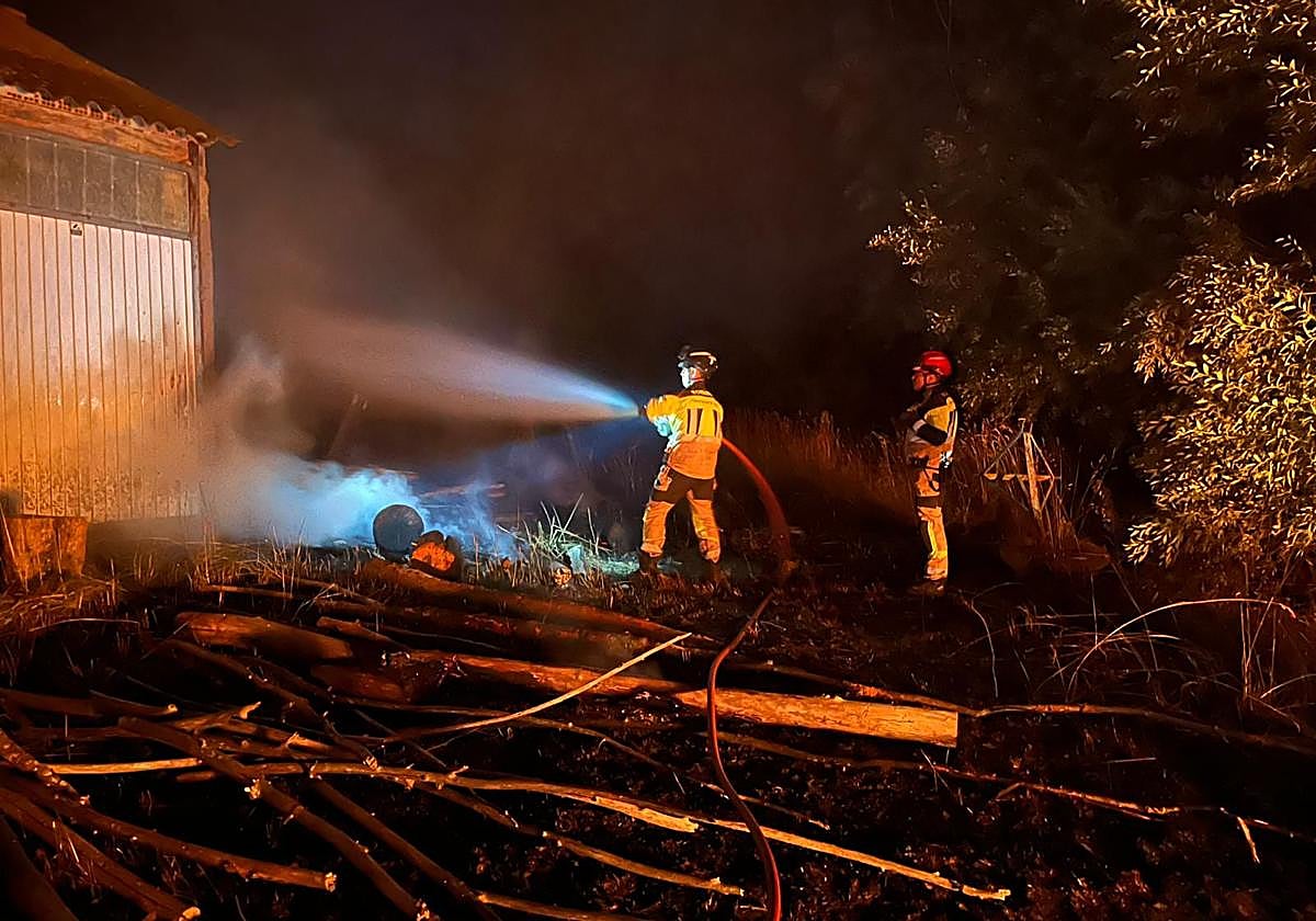 Las imágenes del incendio de Ferreras