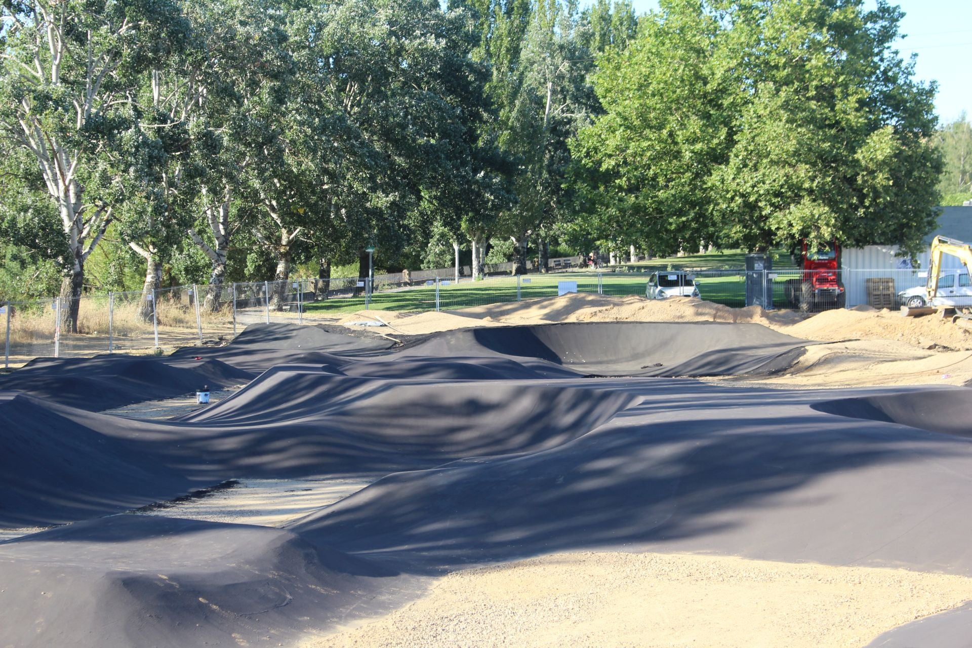 Las obras de la pista de &#039;pumptrack&#039; en Puente Castro