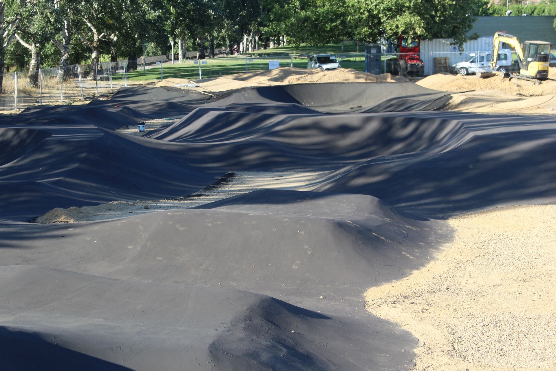 Las obras de la pista de &#039;pumptrack&#039; en Puente Castro