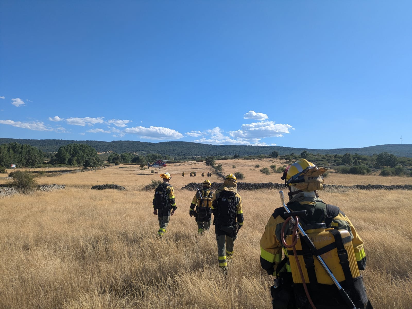 Así ha sido el incendio junto a Santa Colomba de Somoza