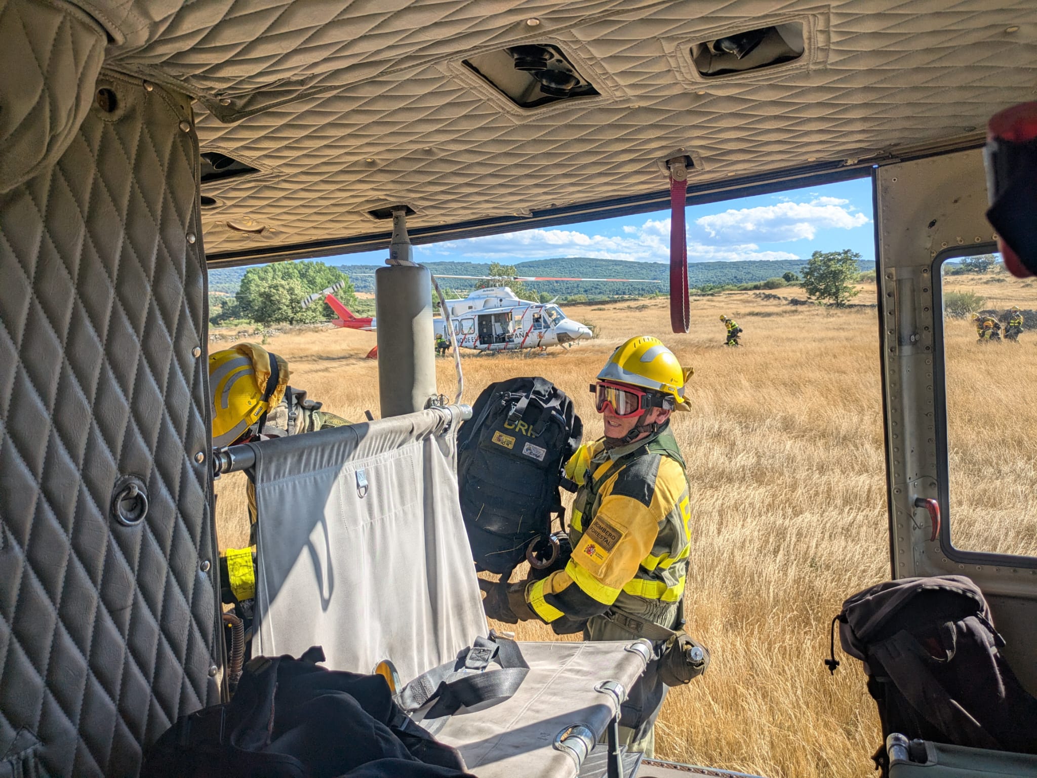 Así ha sido el incendio junto a Santa Colomba de Somoza