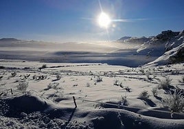 Prado Veneiro, en Babia, en el inveirno de 2021.