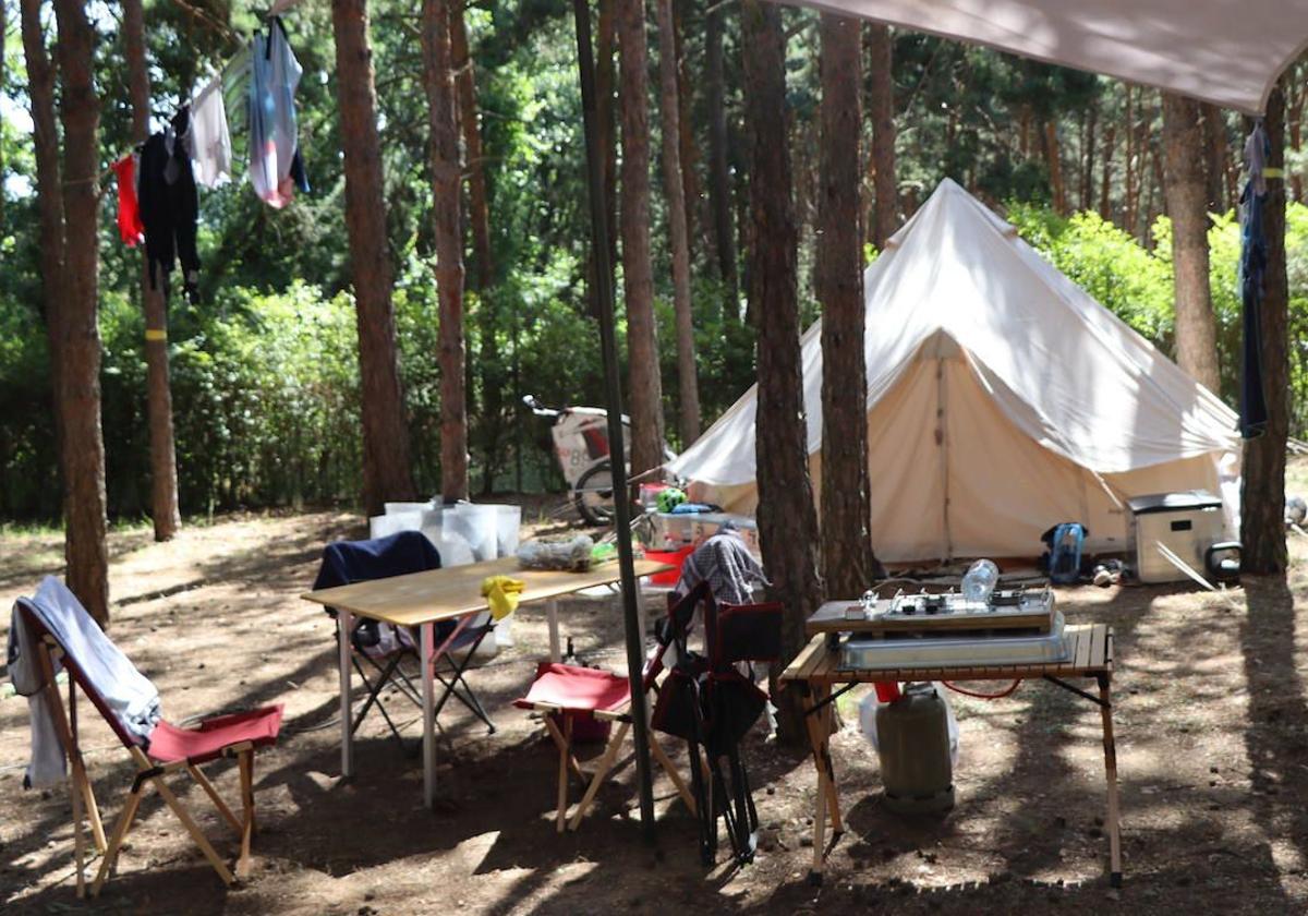 Camping en León.