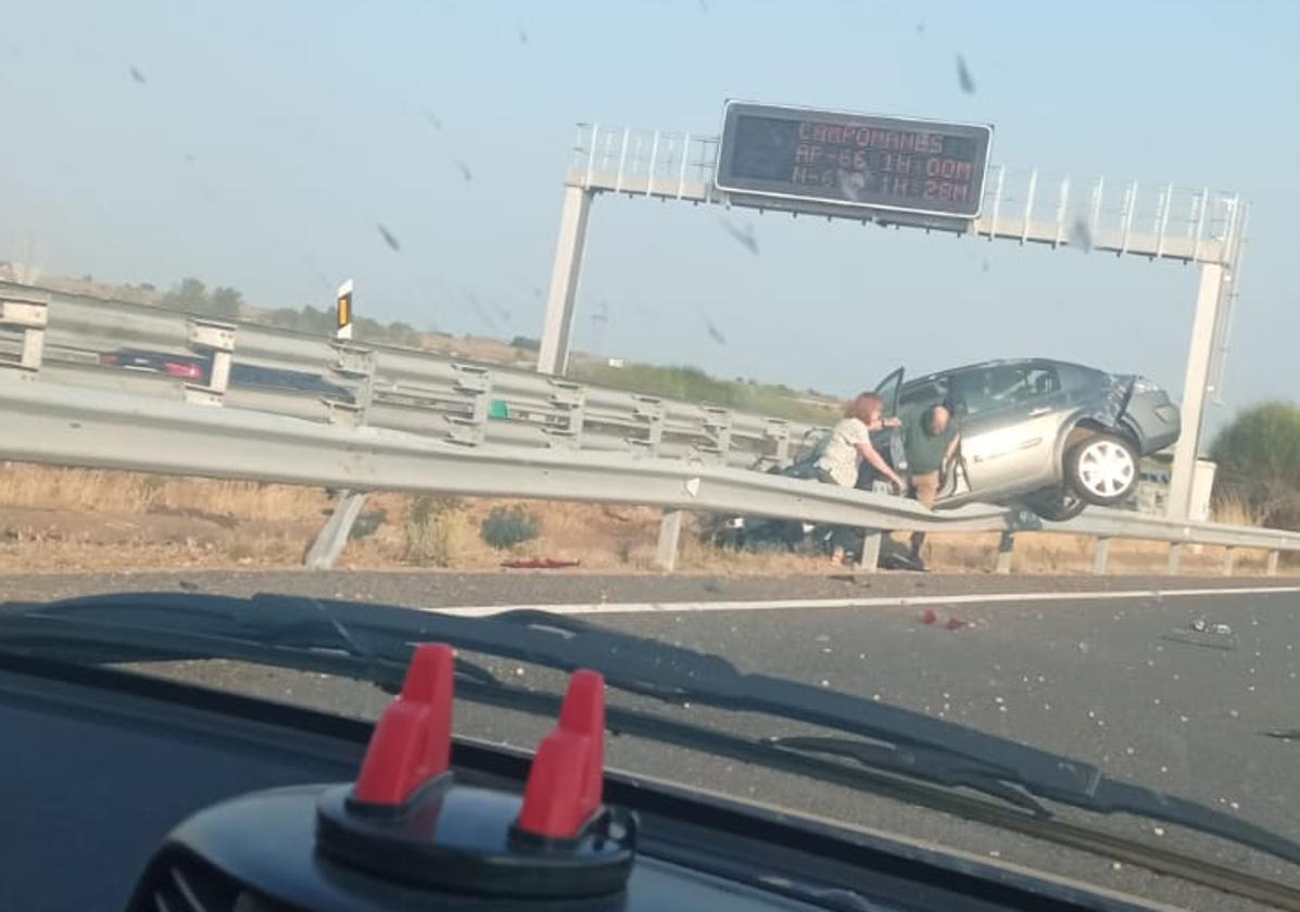 Imagen del accidente.