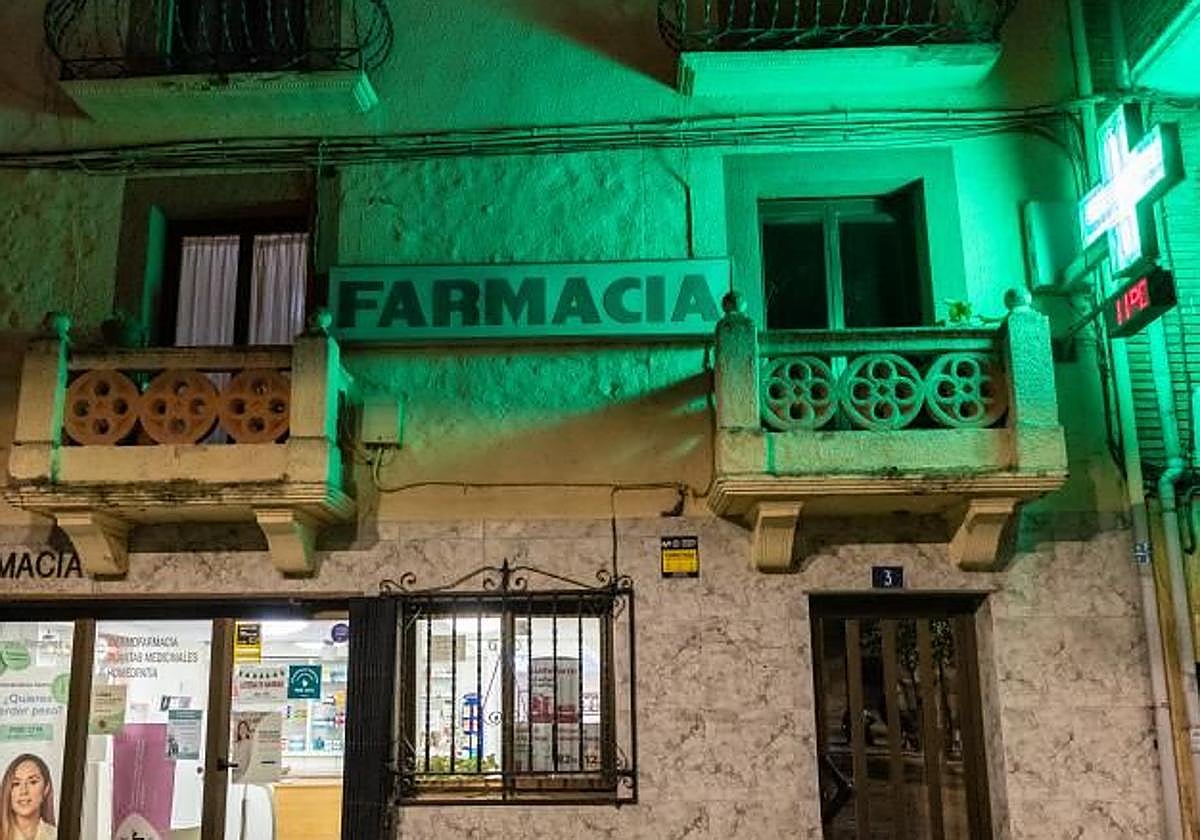 Foto de archivo de una farmacia rural.
