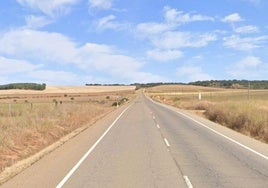 Imagen de la carretera CL-621, donde ha tenido lugar el accidente.