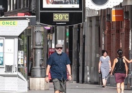 Imagen de viandantes por la calle Ordoño.