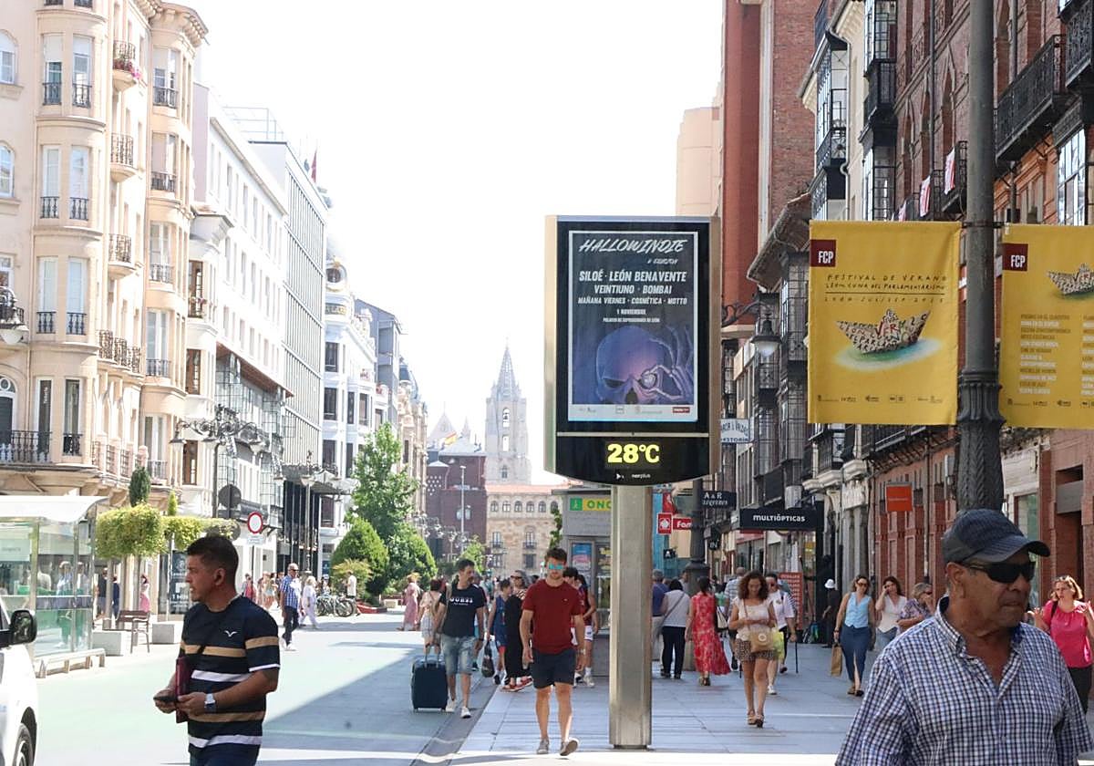 I magen de viandantes por la calle Ordoño.