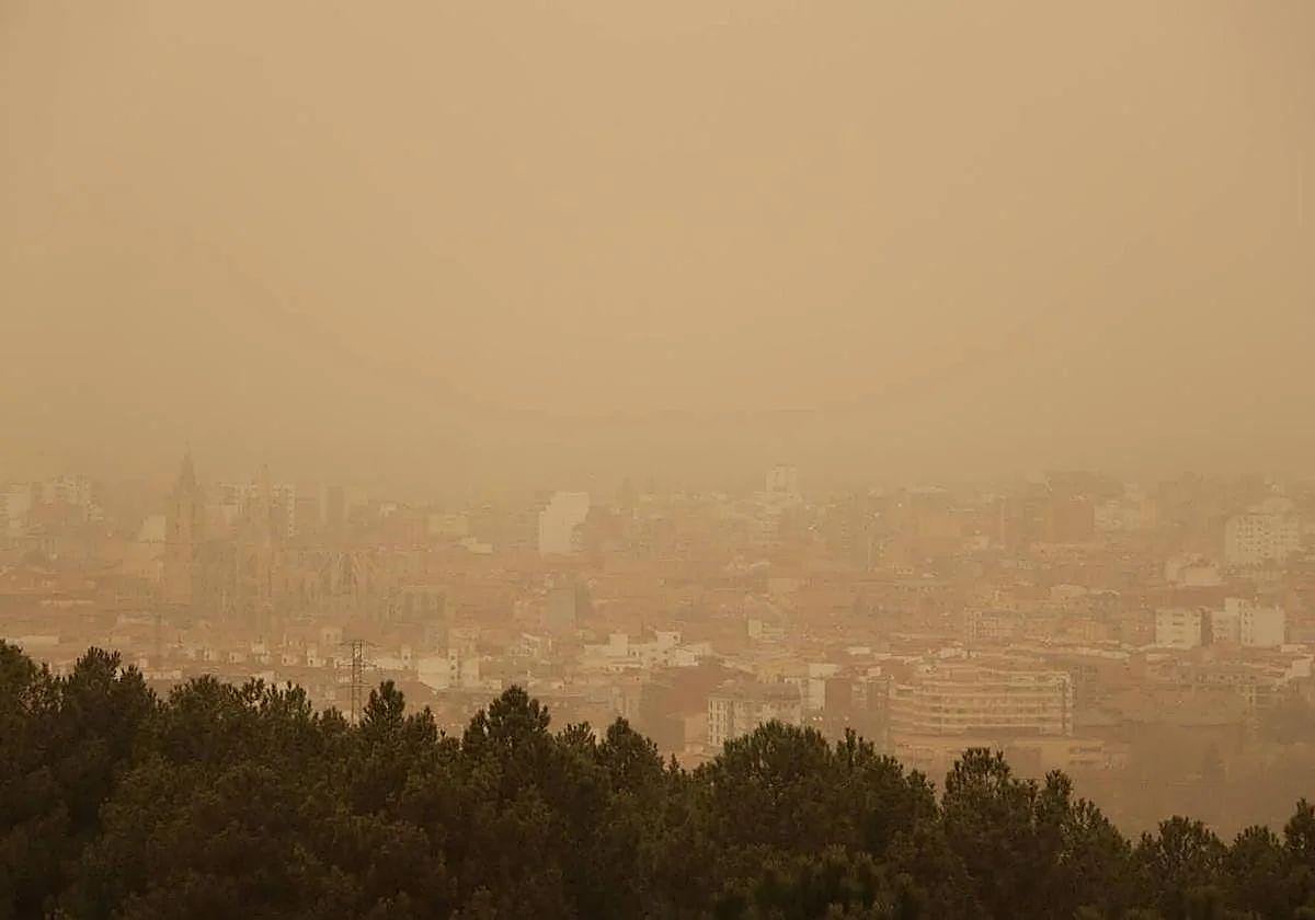 Imagen de archivo del polvo africano.