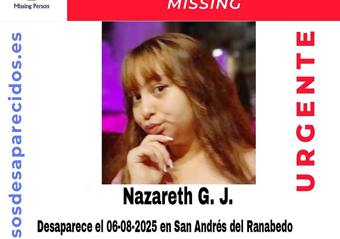 Imagen de la menor desaparecida en León.