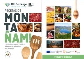 Portada y contraportada del libro editado por la Reserva de la Biosfera del Alto Bernesga.