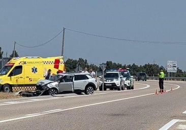 Tres heridos en un accidente múltiple en la N-630 en León