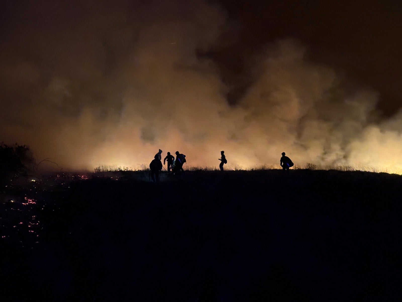 Las imágenes de los incendios de Yeres y Orallo