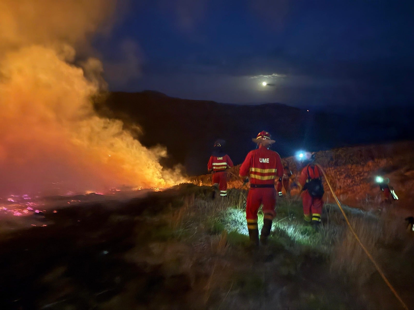 Las imágenes de los incendios de Yeres y Orallo