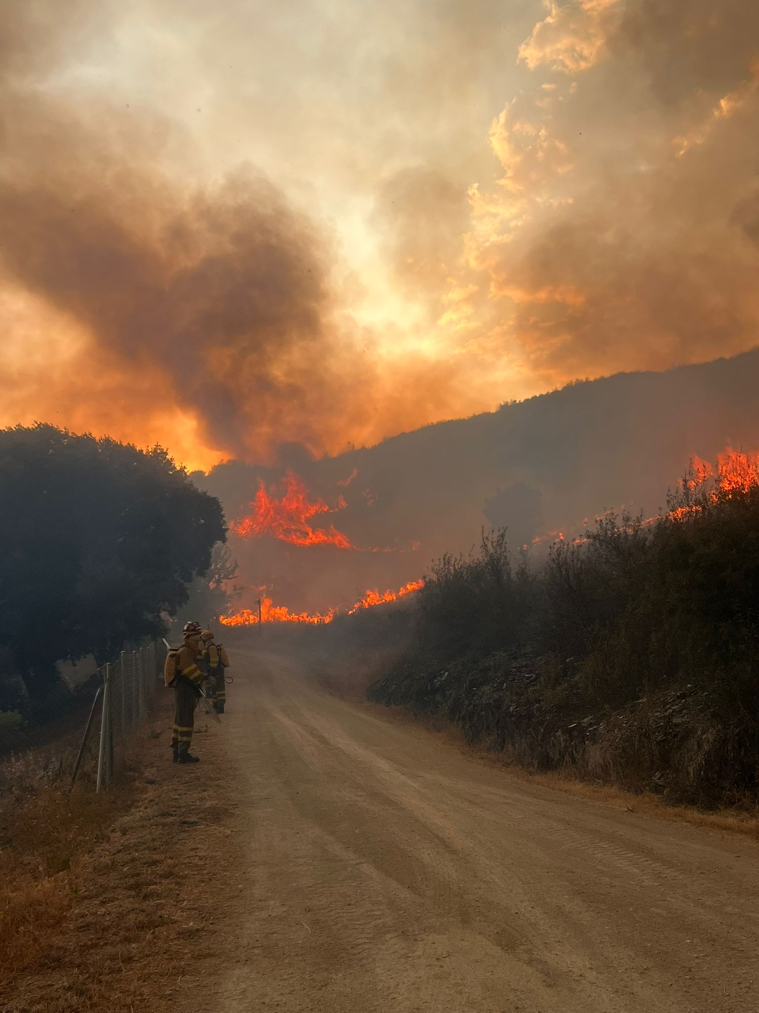 Las imágenes de los incendios de Yeres y Orallo