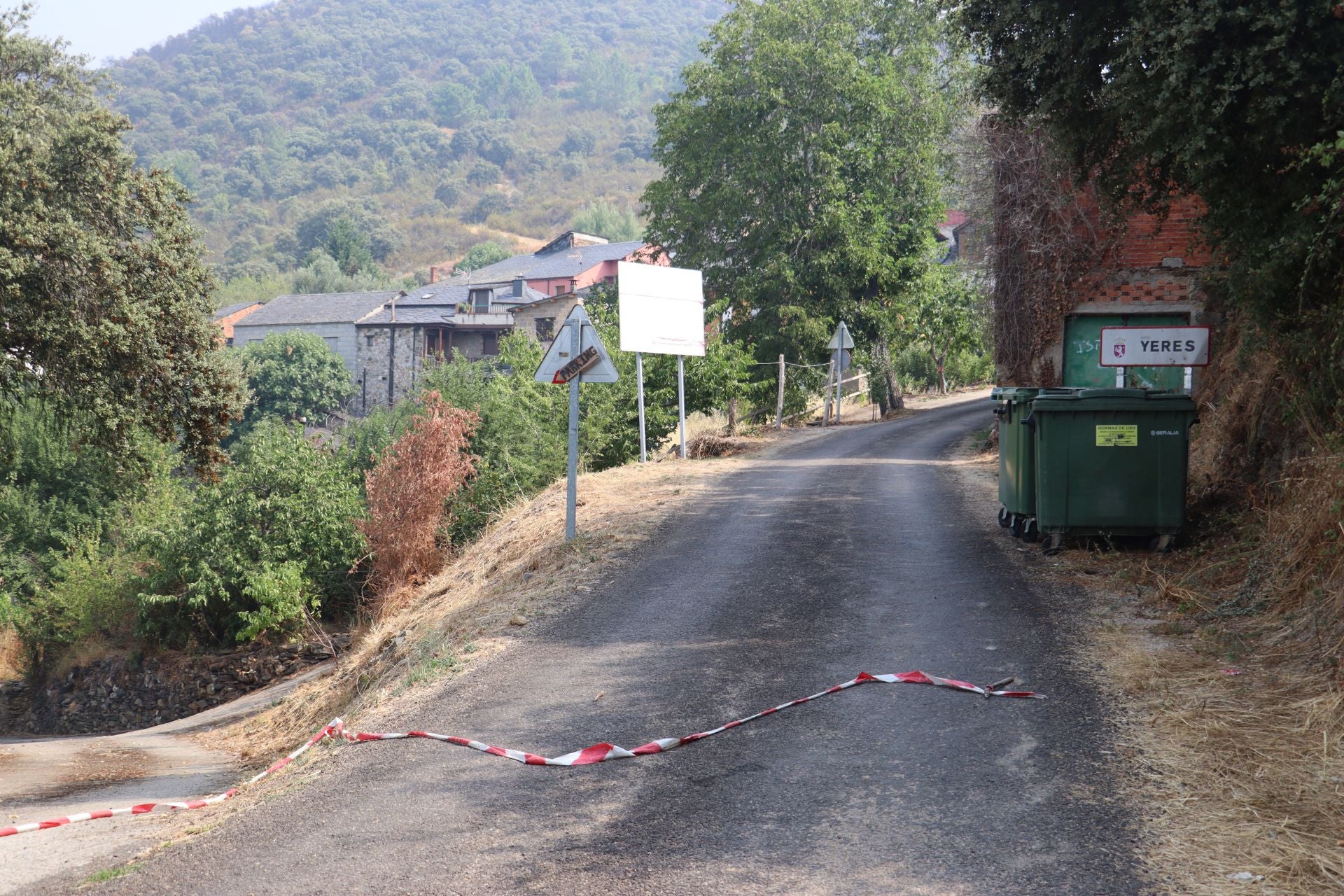 Imágenes del incendio de Yeres
