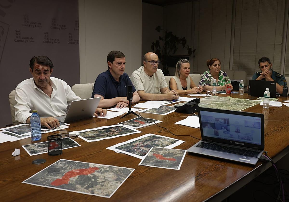Reunión del Cecopi autonómico en Zamora esta madrugada.