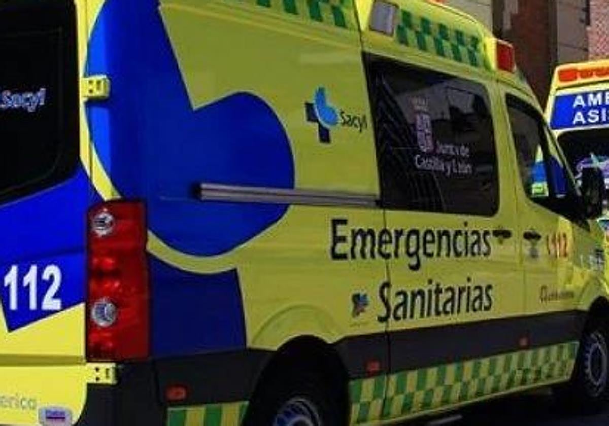 Imagen de una ambulancia del 112.