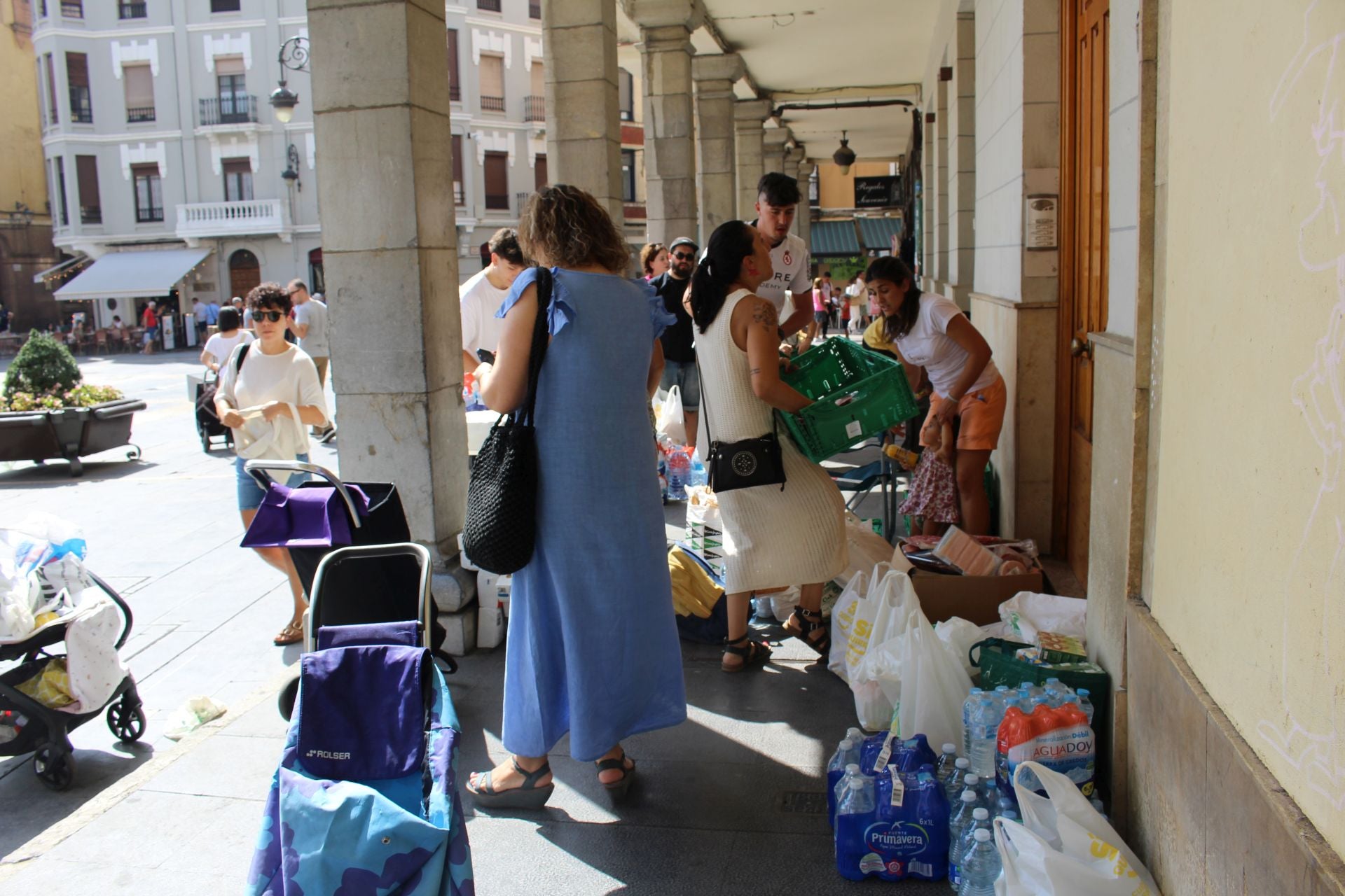 Recogida de alimentos para los afectados por los incendios de León