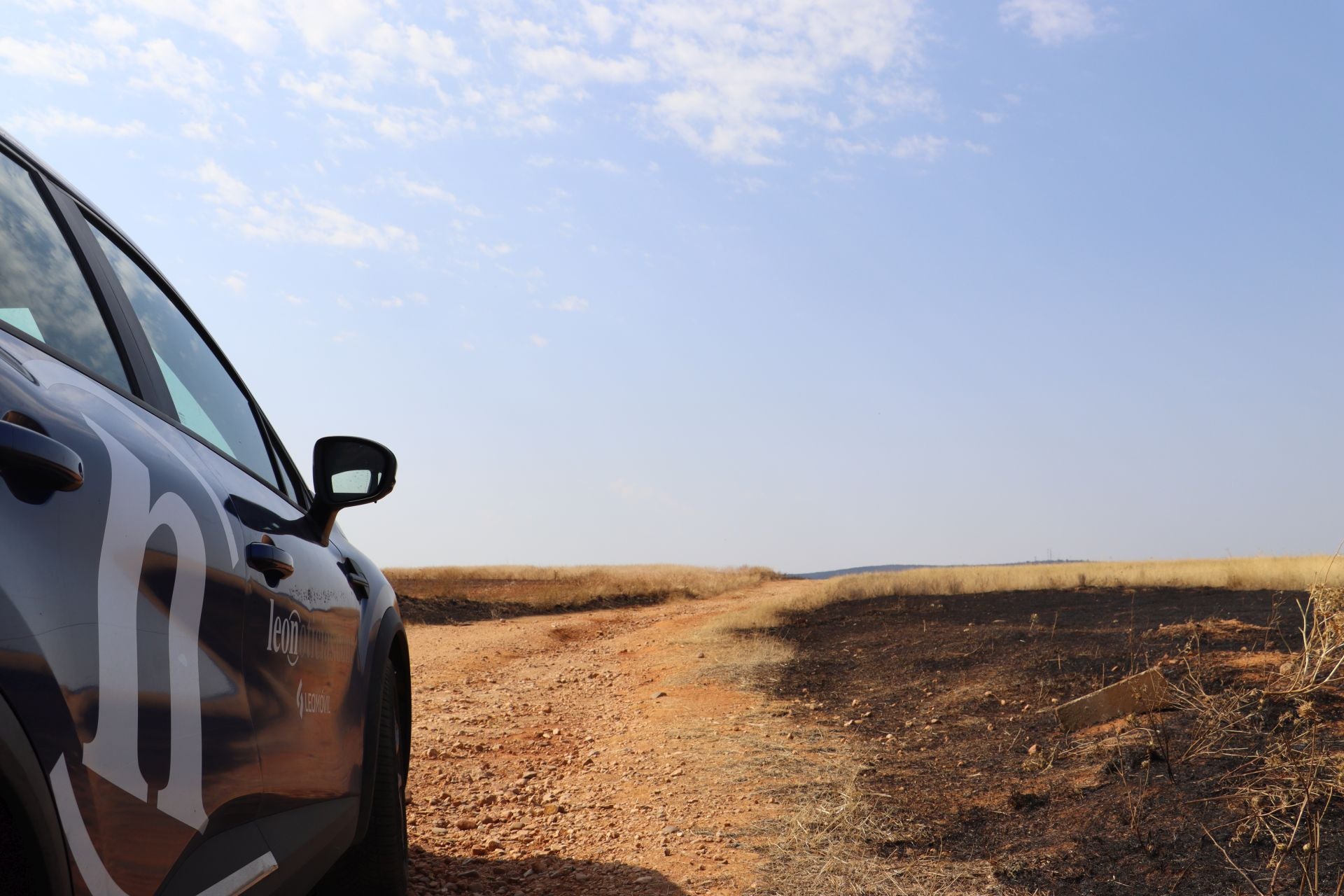 La devastación tras el fuego en Jiménez de Jamuz