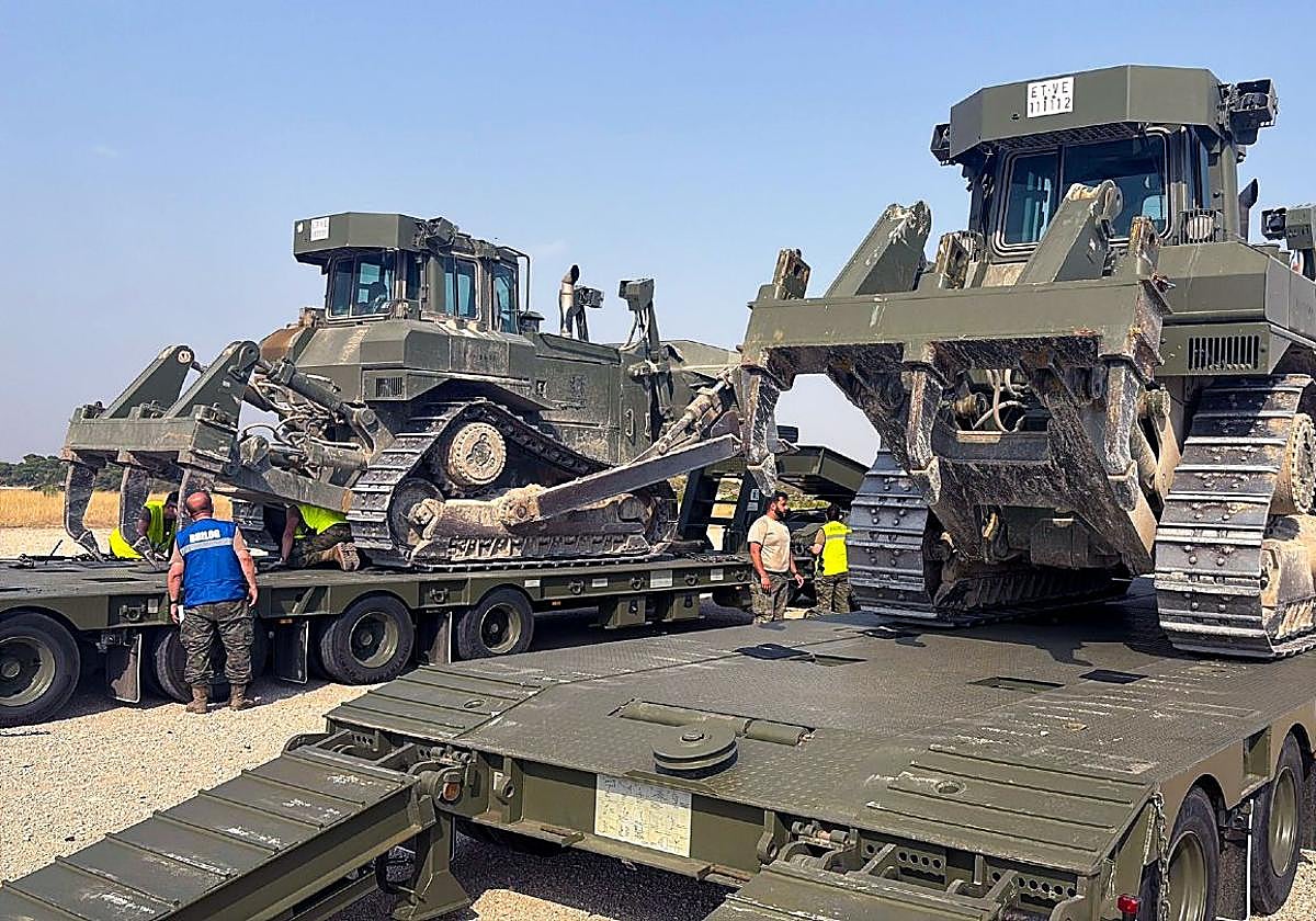 Efectivos desplegados desde Zaragoza.
