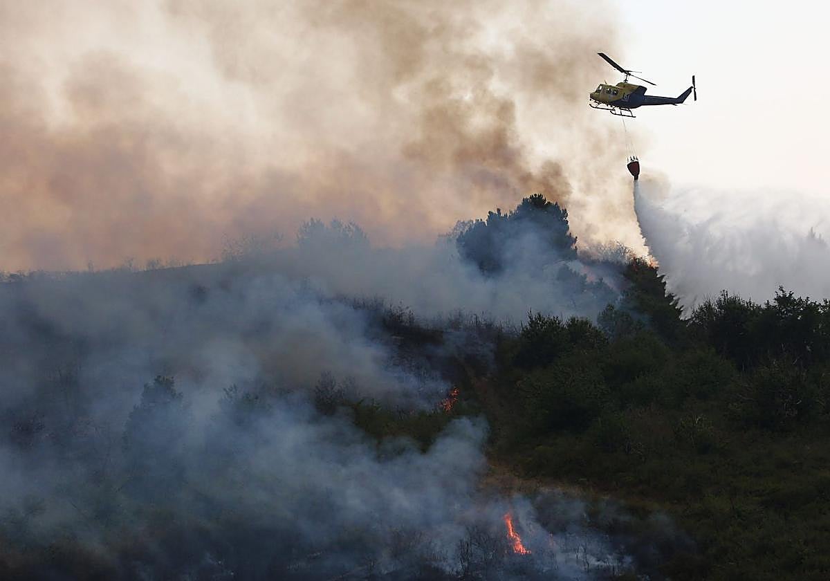 Incendio en Molinaseca.