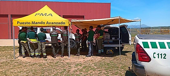 Reunión del 1 de junio de 2025 en la Base de Sahechores antes de que comenzara la Época de Peligrosidad Alta (EPA) de incendios.