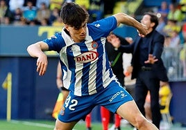 Imagen del debut de Hinojo en Primera División