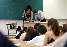 Un aula de un centro educativo.
