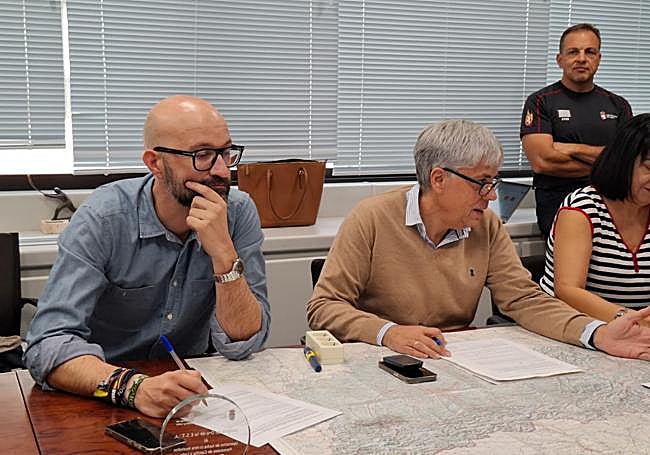 Héctor Aláiz y Eduardo Diego, en el último Cecopi en León.