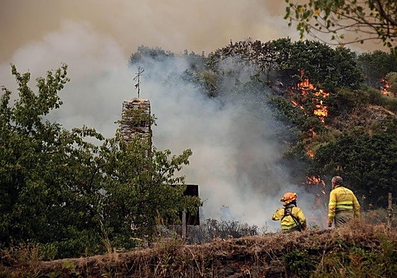 Incendio en Fasgar el pasado 18 de agosto.