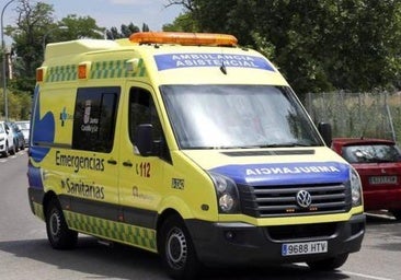 Un motorista inconsciente tras un accidente en Gradefes