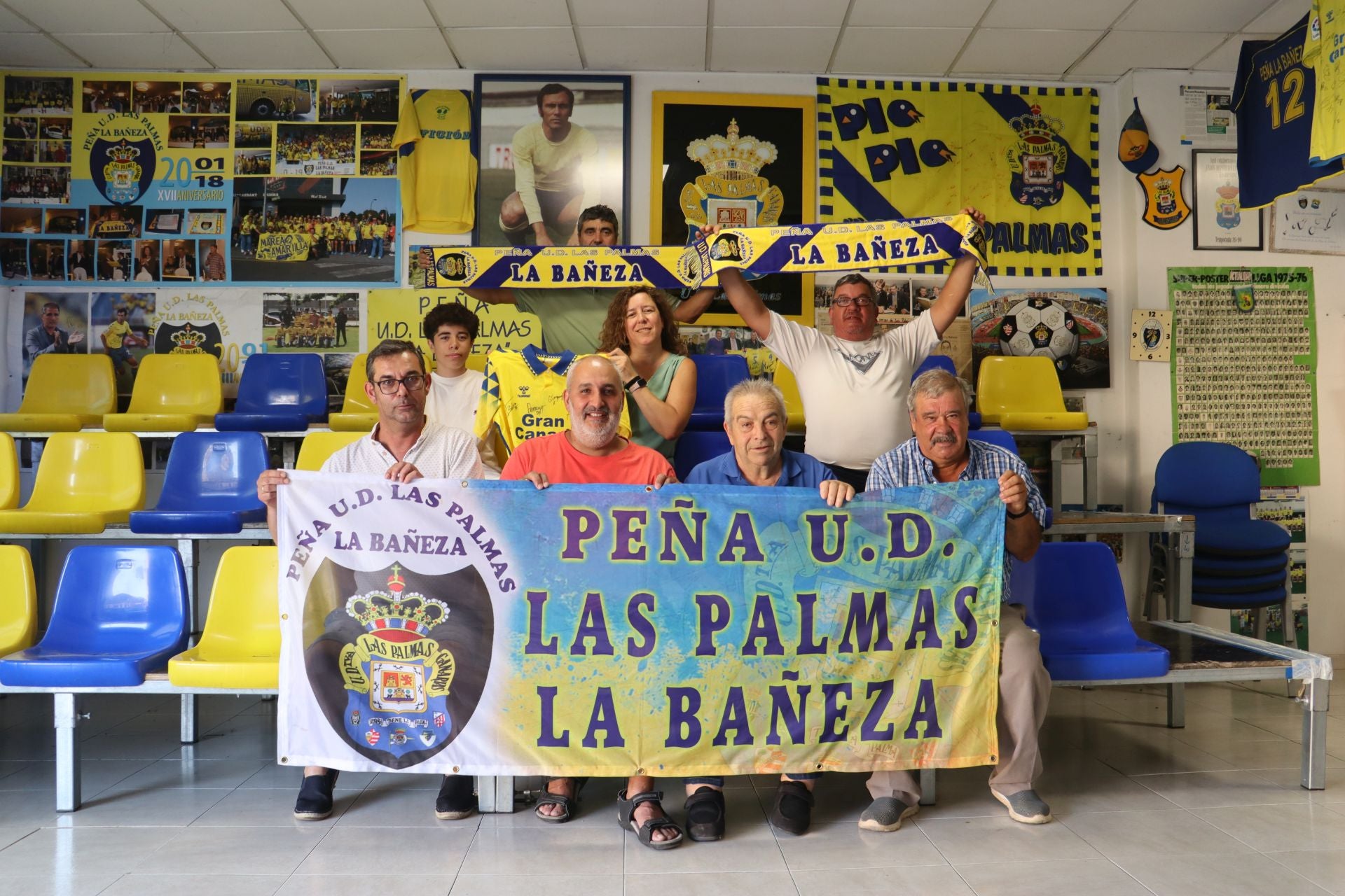 El rincón de La Bañeza dedicado a la pasión por Las Palmas