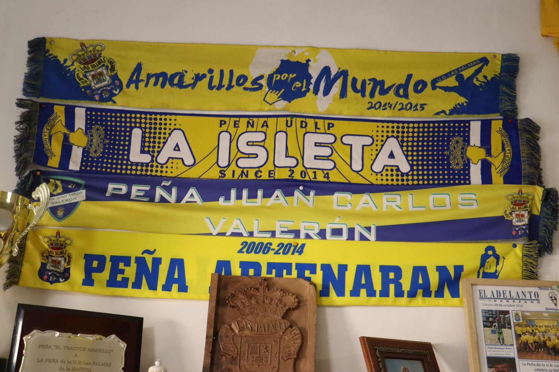 El rincón de La Bañeza dedicado a la pasión por Las Palmas