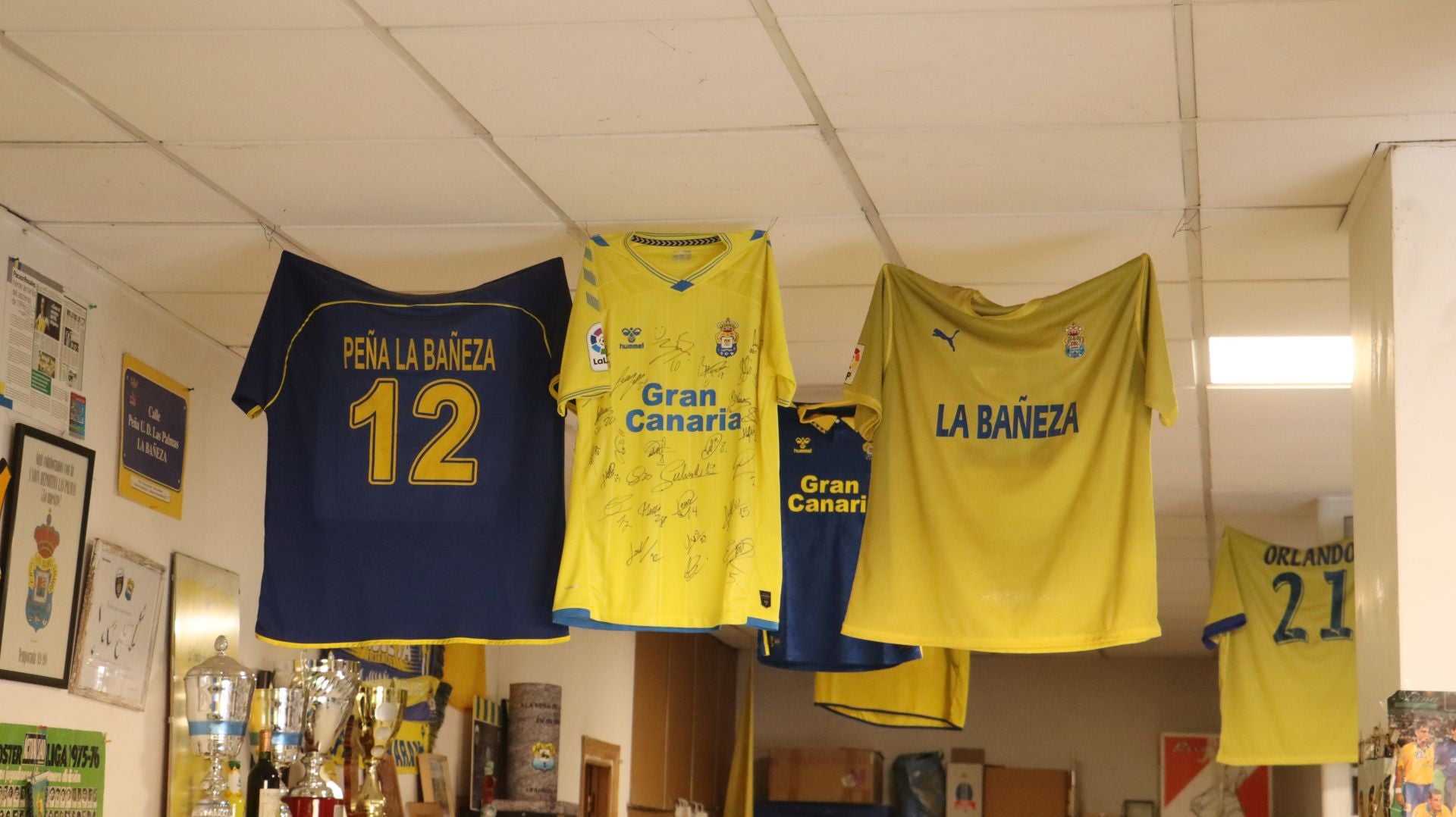 El rincón de La Bañeza dedicado a la pasión por Las Palmas