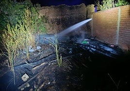 Imagen del incendio sofocado en Urdiales del Páramo