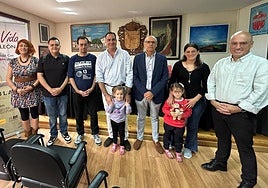 Familia que llega al municipio.