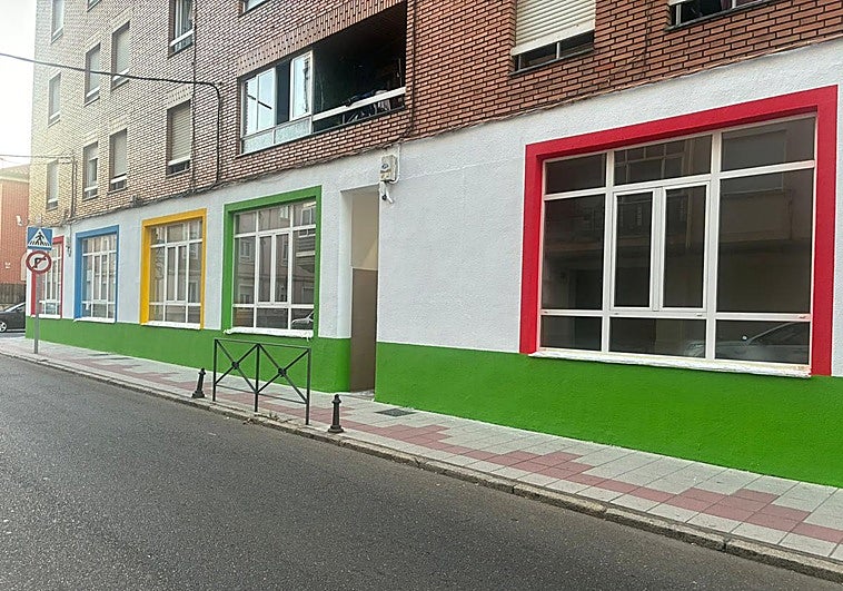 Entrada a la escuela infantil.