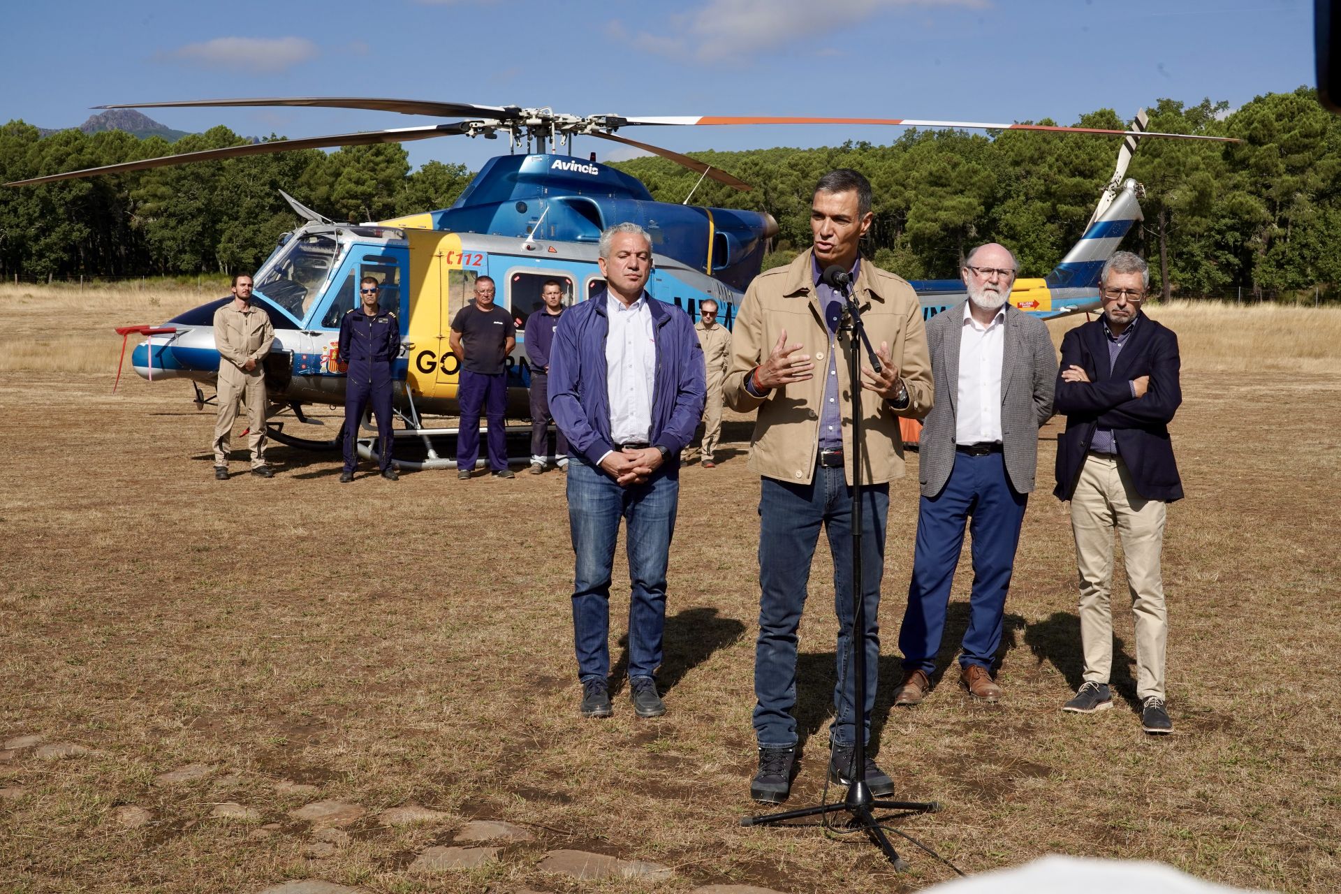 Las imágenes de la visita de Pedro Sánchez a León