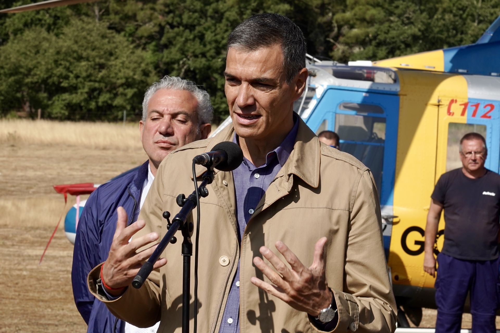 Las imágenes de la visita de Pedro Sánchez a León