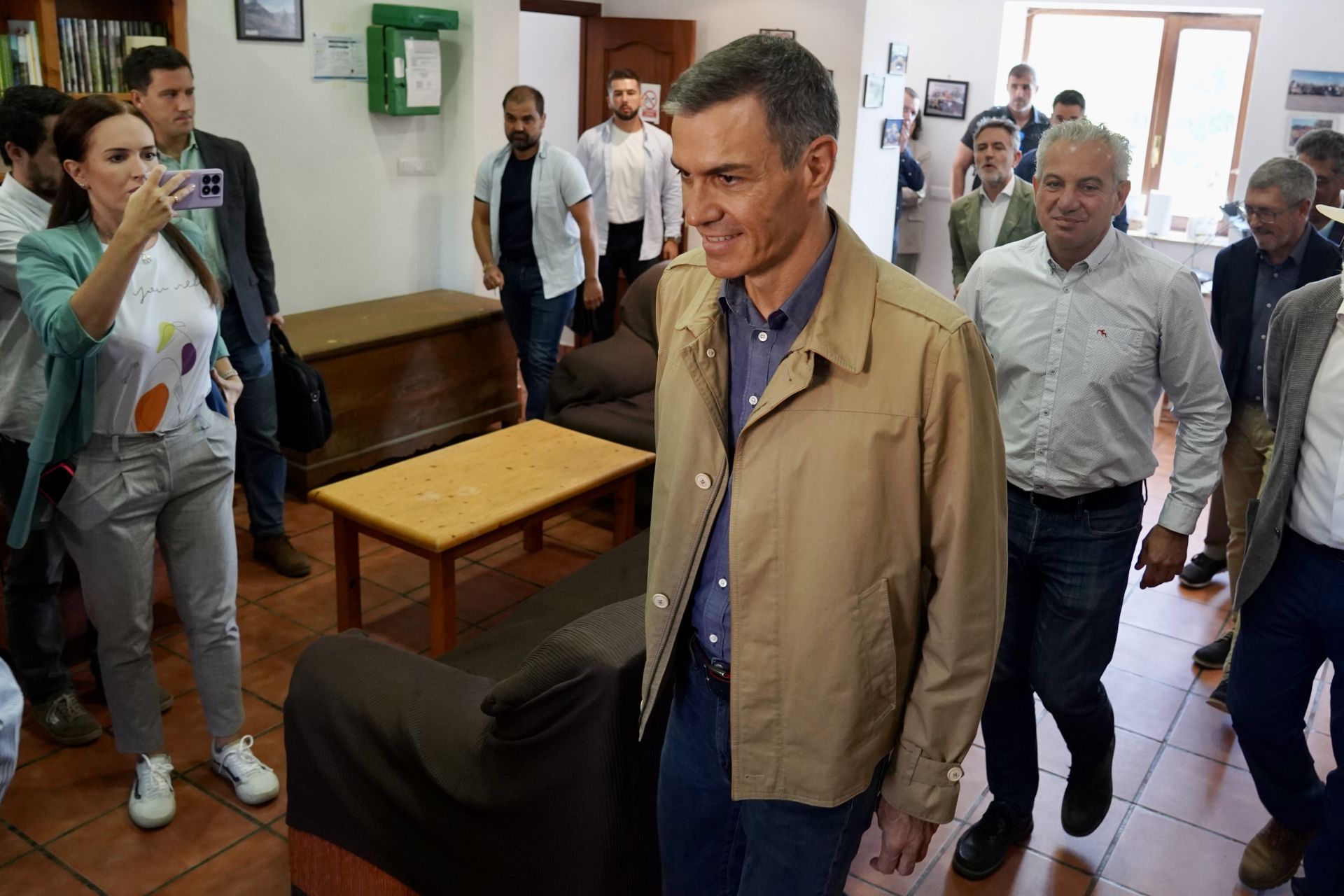 Las imágenes de la visita de Pedro Sánchez a León